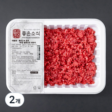 좋은소식 한우 1등급 칼로다진 이유식용 (냉장), 300g, 2개