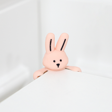 주식회사아텍스 토끼 실리콘 모서리 보호대, 핑크, 2개