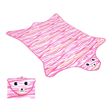 Life+ 動物叢林造型野餐墊/遊戲墊 145 x 112cm, 虎紋, 虎紋 粉色