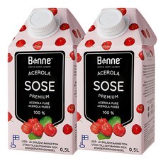 Bonne 西印度櫻桃果泥汁, 500ml, 2入