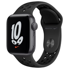 Apple 애플워치 SE 나이키, 스페이스그레이 알루미늄 케이스, 안트라사이트 +블랙 스포츠 밴드, 40mm, GPS