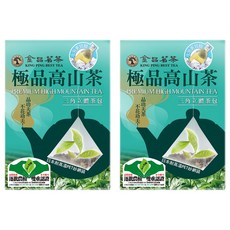 KING PING BEST TEA 金品茗茶 極品高山茶三角立體茶包, 10包, 4g, 2盒