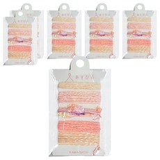 KAWAGUCHI迷你編織器用線 多色組合 輕巧易用 激發編織創意, TK15-429, 6入