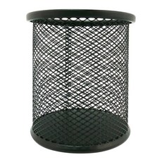 力大牌 拉網筆筒, 烤漆黑, 1個