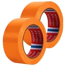 다다 고점도 강력 면 테이프 45mm x 50m, 진 오렌지, 2개