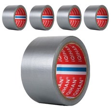 다다 고점도 강력 면 테이프 60mm x 20m, 은색, 5개
