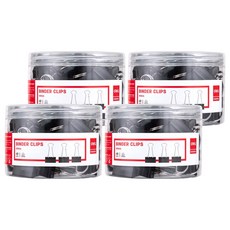 델리 블랙메탈 더블클립 D0738, 중, 48개입, 4개