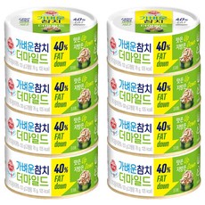 오뚜기 가벼운 참치 더마일드, 100g, 8개
