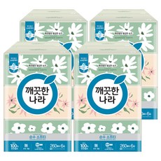 KleanNara 可綠納樂 Soonsoo柔軟抽取式面紙, 260張, 24盒