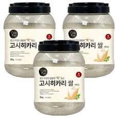 Prime Field 고시히카리 백미, 특등급, 2kg, 3개