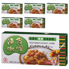 工研 素食速食咖哩, 125g, 6盒