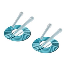 The Happy & 超輕量長度可調式音樂跳繩, 藍色, 2個