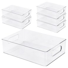 Market Pio 居家透明多用途PP整理收納盒, 款式1, 6個