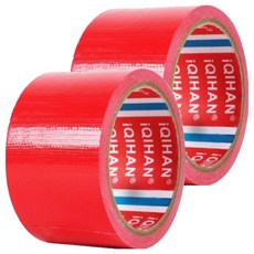 다다 고점도 강력 면 테이프 60mm x 20m, 적색, 2개