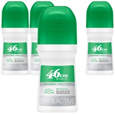 온더바디 46cm 나이아신아마이드 롤온 데오드란트 허벌 포레스트향, 75ml, 4개