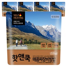 이지밥 핫앤쿡 매콤짜장비빔밥, 120g, 5개