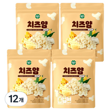 룰루맘 치즈얌 과자, 25g, 12개, 치즈맛