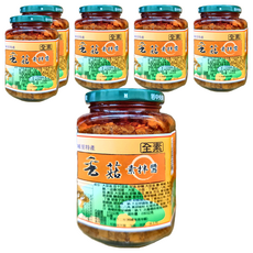 埔里鎮農會 香菇素拌醬, 全素, 拌麵拌飯拌菜, 370g, 6罐