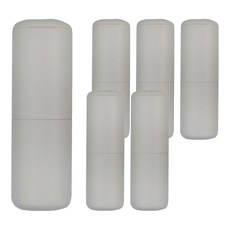 E.dot 簡約旅行牙刷盒 淺灰色 PP材質 尺寸19.5x6x4.5cm, 180ml, 6個