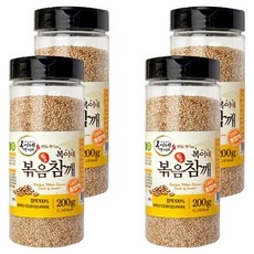 BokineMeokgeori 罐裝烘焙全芝麻, 200g, 4個
