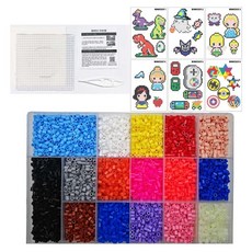 16色DIY串珠材料 5mm, 混色, 1套