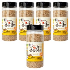 BokineMeokgeori 罐裝烘焙全芝麻, 200g, 5個