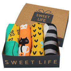 youhouse Sweet Life 抹布 雨滴薄荷 + 馬克杯貓橘色 + 散步藍狗 + 早午餐黑貓 C套組, 1個