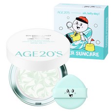 AGE20'S Oh Lolly Day聯名版 舒緩長效防曬精華粉餅 SPF50+ PA++++, 1個, 12.5g
