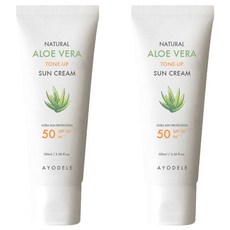 AYODELE 蘆薈提亮防曬乳 SPF50+ PA+++, 100ml, 2條