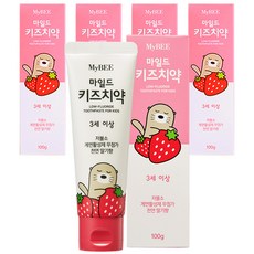 마이비 마일드 키즈치약 딸기향, 100g, 5개