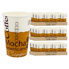 The Bean Some 咖啡豆外帶紙杯 380ml, 3包, 100個