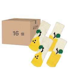 毛線椅腳套 Set 16個, 11cm, 黃梨, 1組