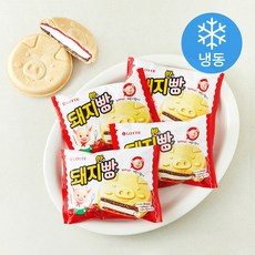 롯데웰푸드 돼지바빵 (냉동), 1개, 4개입, 150ml
