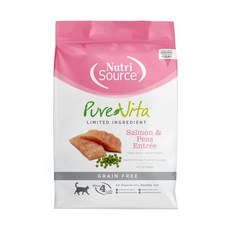 Nutri Source PV 無穀 全齡貓乾飼料, 鮭魚餐+超級食物, 1lb, 1包