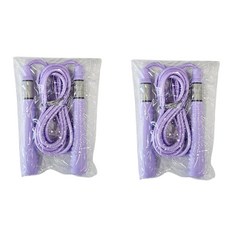 The Happy & 長度可調防纏繞跳繩, 2個, 紫羅蘭色