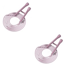 The해피앤 초경량 길이조절 패밀리 줄넘기, 퍼플, 2개