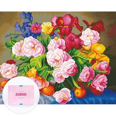 DCLARE 相框畫布型鑽石畫 DIY 套組 40 x 50 cm, 1套, 棉花糖