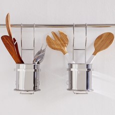 Highline 掛式不鏽鋼瀝水餐具筒, 1個, 單一顏色