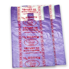 MOKANDO 超市塑膠袋 紫色 5號 100入, 2個