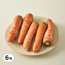국내산 유기농 당근, 1kg, 6개