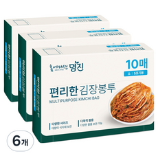 명진 편리한 김장봉투, 소형(약5포기), 10개입, 6개