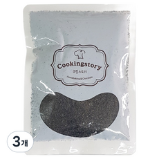 Cookingstory 黑芝麻粉, 3個, 100g