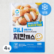 청정원 미니 치킨까스 (냉동), 600g, 4개