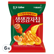 생생감자칩 스리라차마요맛, 6개, 55g