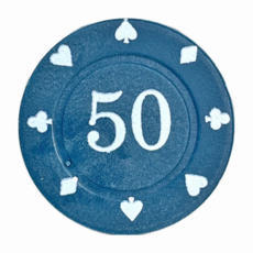 遊戲籌碼 ABS材質 普通款 直徑約4cmx0.2cm, 1組