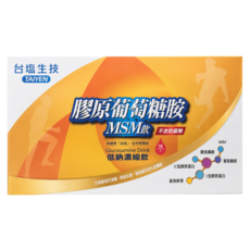 TAIYEN 台塩生技 膠原葡萄糖胺MSM飲, 16入, 24g, 1盒