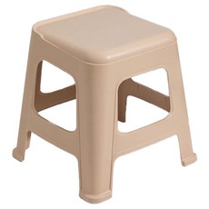 bebehome 北歐風加厚矮凳 - 卡其色, 尺寸31.5x26x33公分, PP材質, 1個