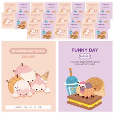 DADA Sosofun 國小筆記本 聯絡簿 寬格, 24個, 隨機出貨