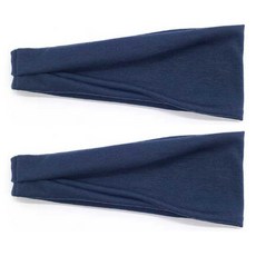 피어니스트 요가 런닝 운동 헤어밴드, 네이비, 2개