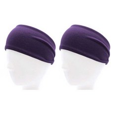 PEONIST 運動髮帶, 紫色, 2個